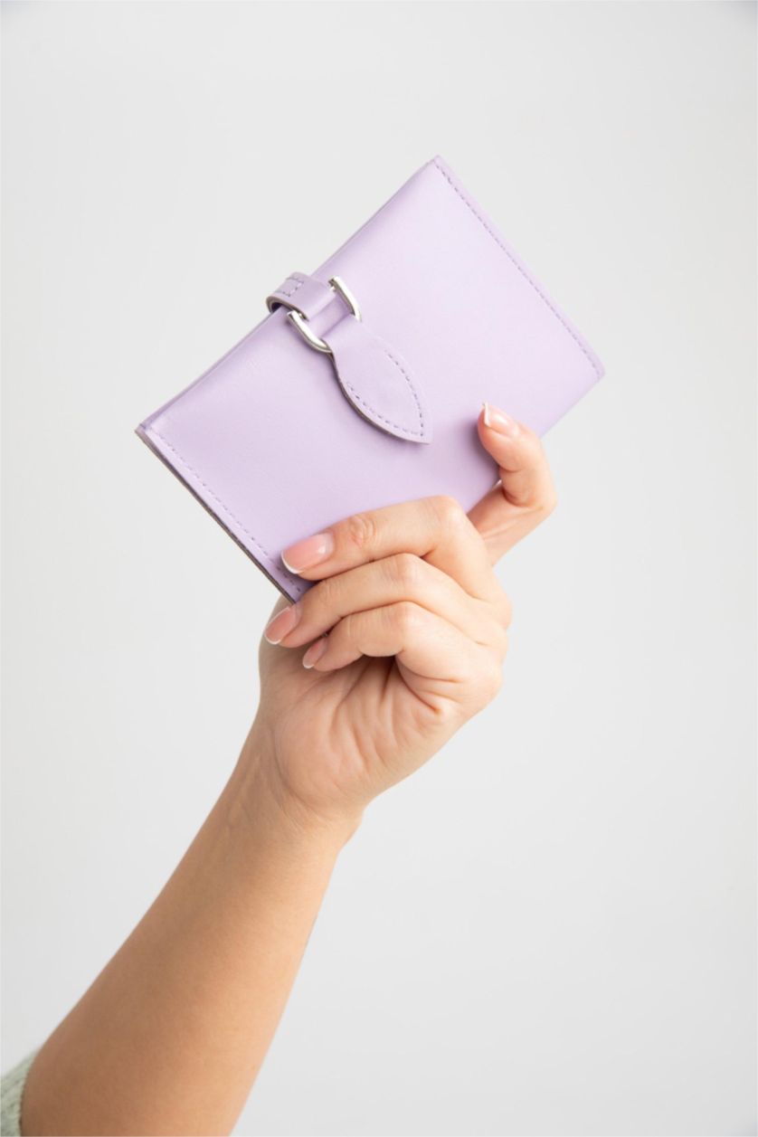 FEMME Violet Portefeuille En Similicuir Pour Femme