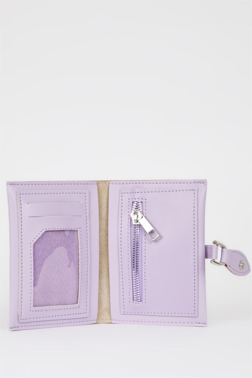 FEMME Violet Portefeuille En Similicuir Pour Femme