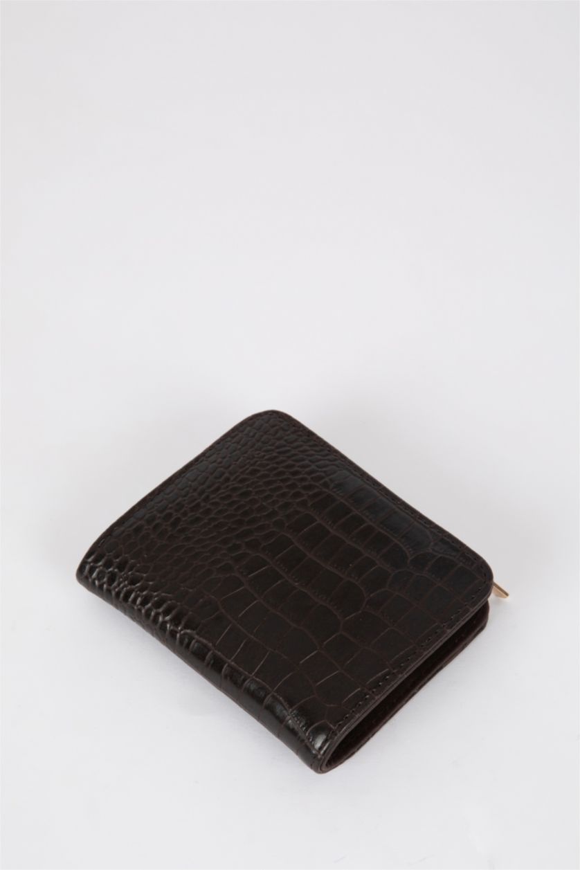 Kadın Koyu Kahve Kadın Croco Cüzdan
