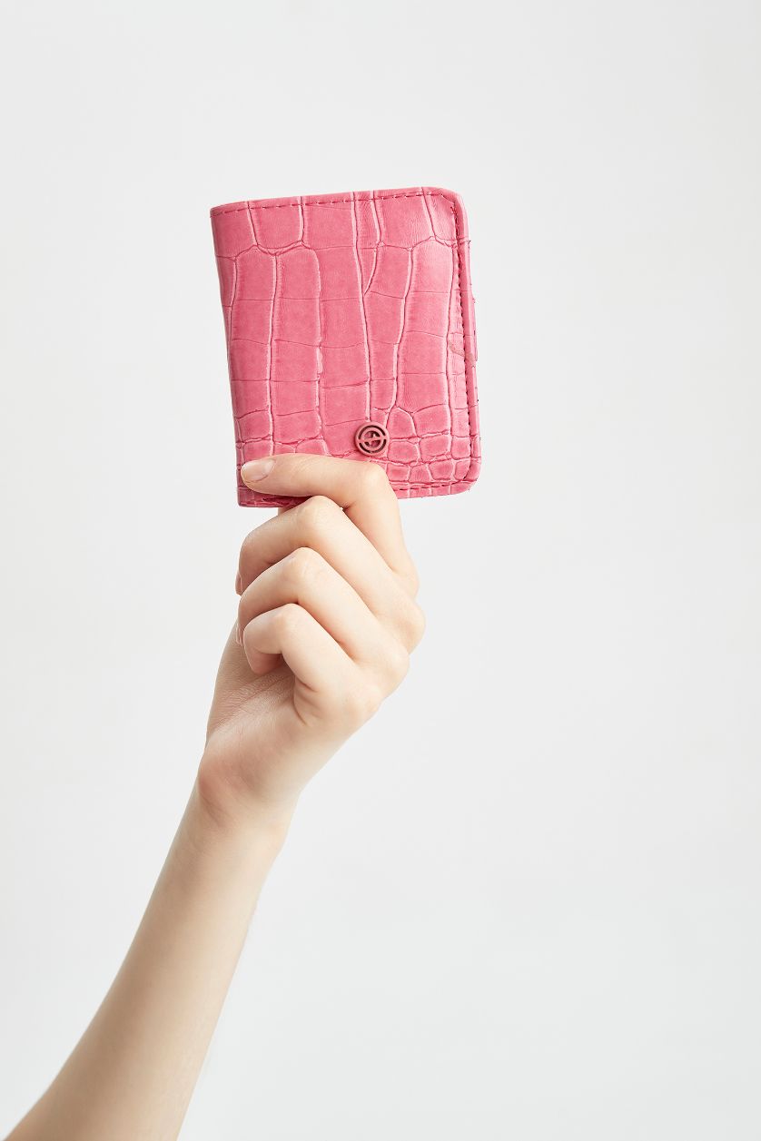 Kadın Fuşya Kadın Croco Cüzdan