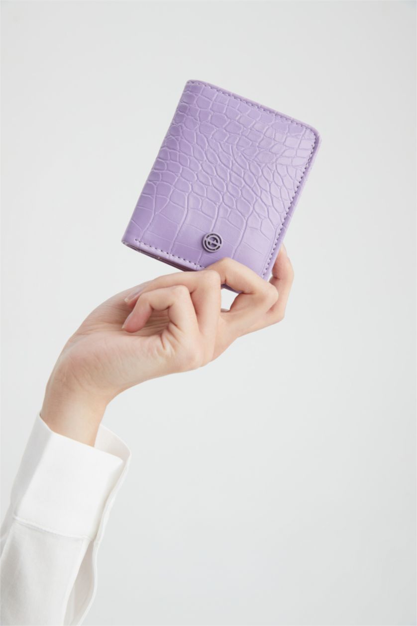 Kadın Lila Kadın Croco Cüzdan