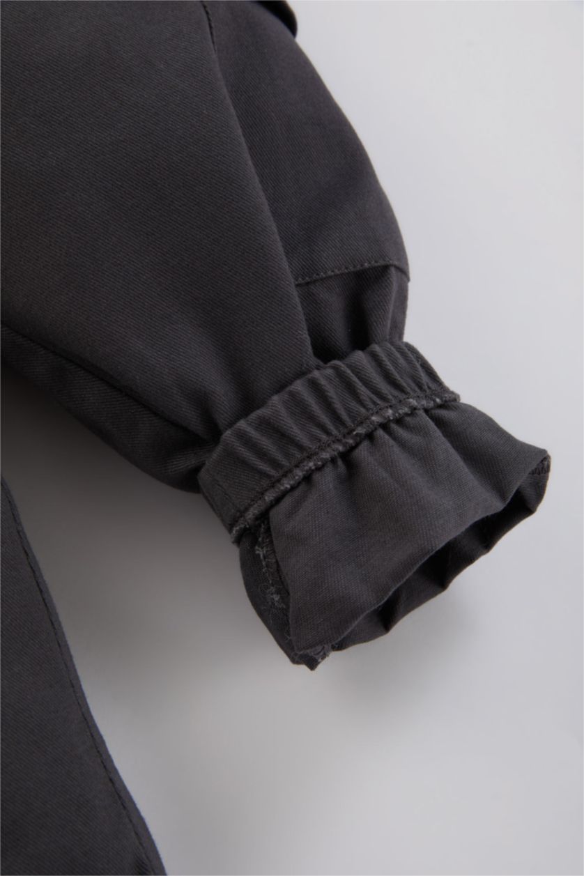 طفل صغير أنثرا بنطلون كارجو بيزك بيبي اولادي قصة عادية بساق مطاطي بجيب