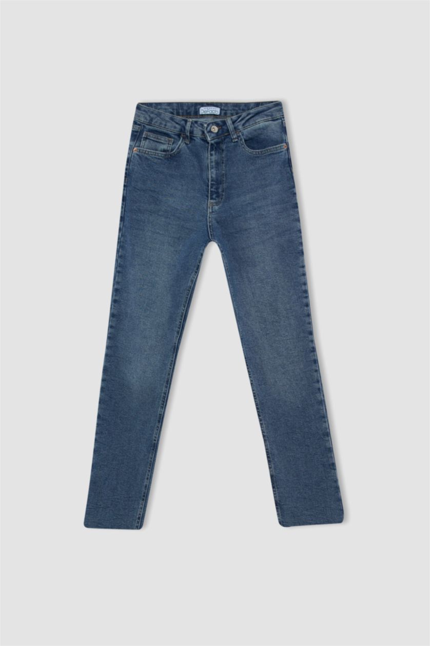 FEMME Bleu Taille haute