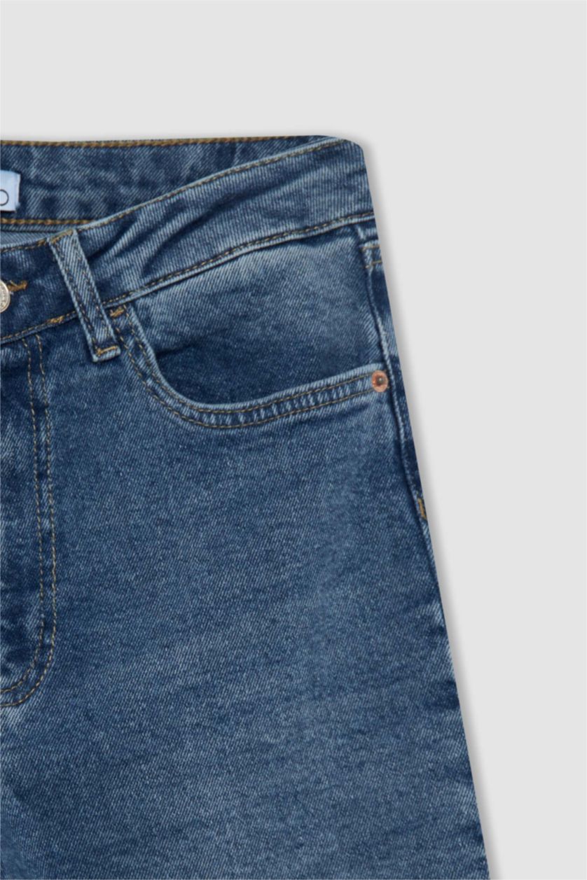 FEMME Bleu Taille haute