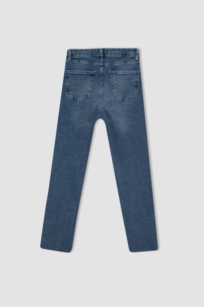 FEMME Bleu Taille haute