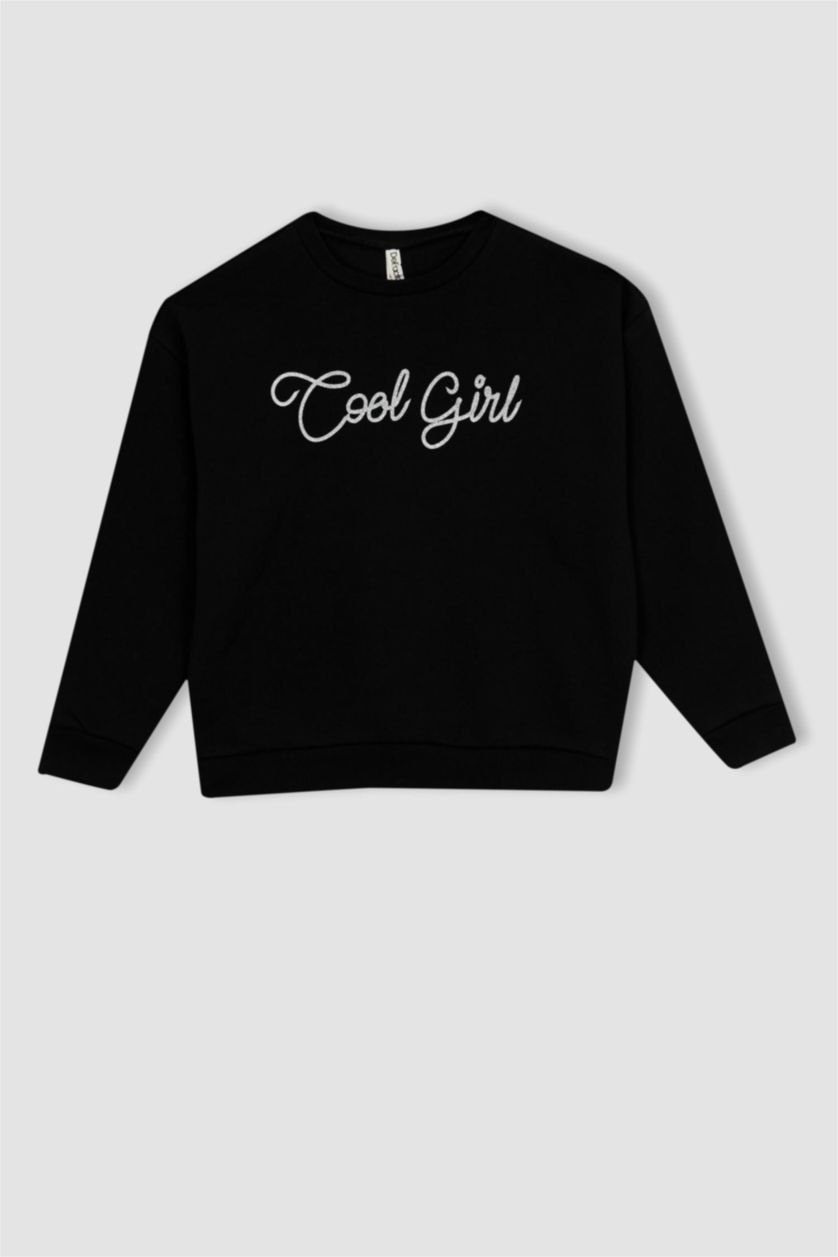 FILLES Noir Ensemble En Tricot 2 Fille