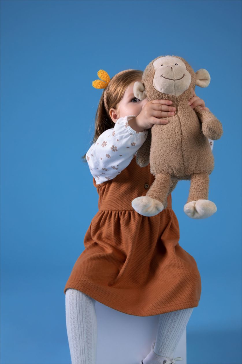 BABY GIRL Orange طقم قصة عادية