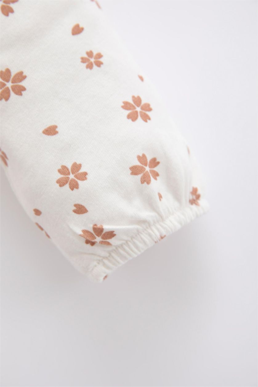 BABY GIRL Orange طقم قصة عادية