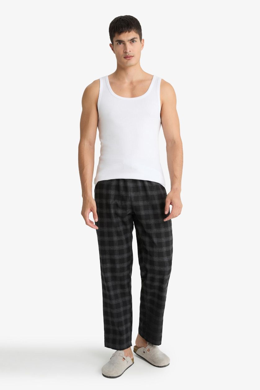 MAN Black Slim Fit Ribana 2 piece Tank Top