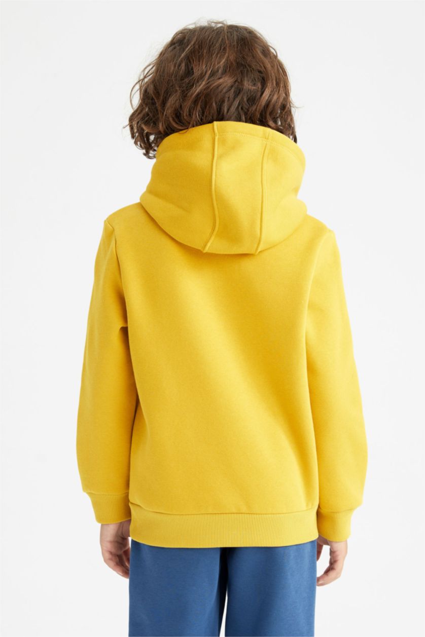 أولادي أصفر سويت شيرت ولادي بغطاء رأس