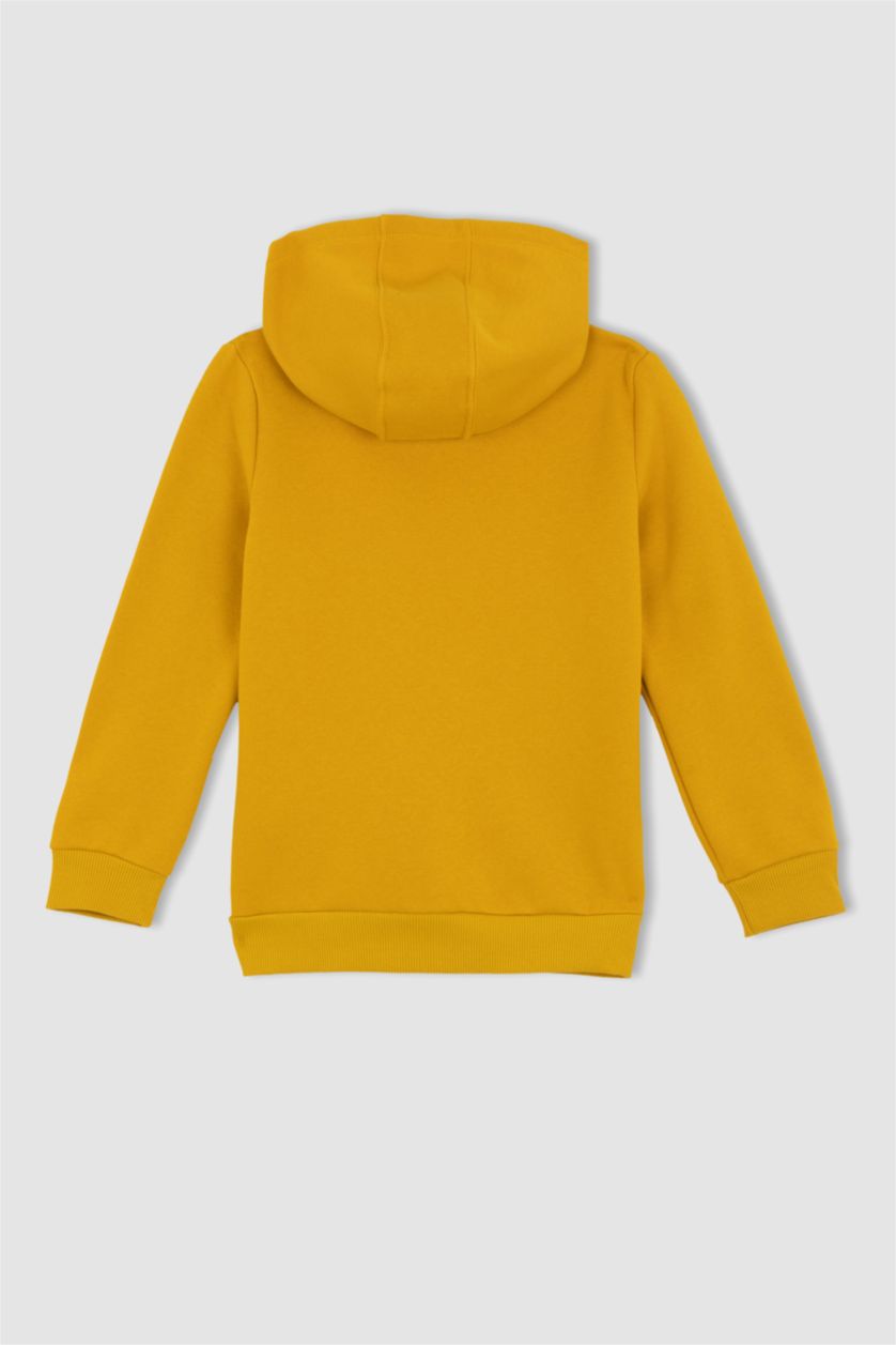 أولادي أصفر سويت شيرت ولادي بغطاء رأس