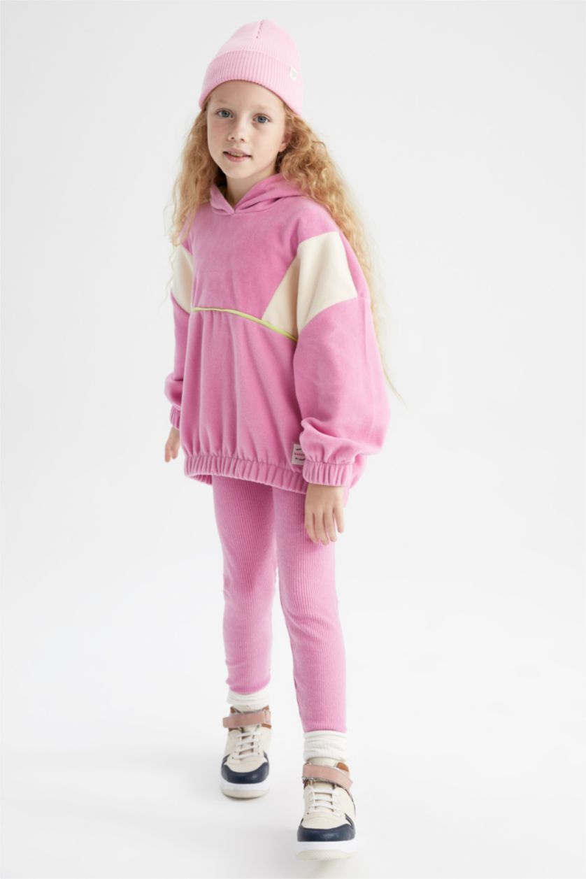 FILLES Rose Ensemble En Tricot 2 Fille