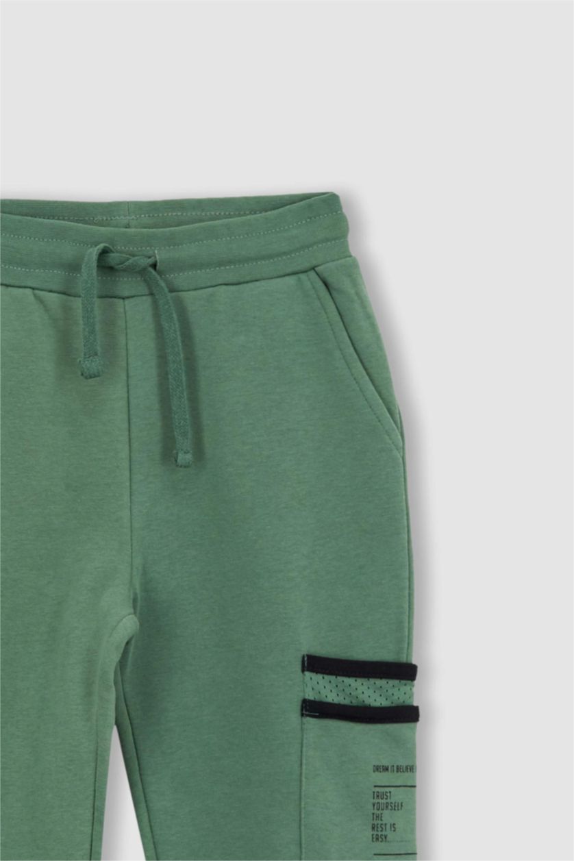 BOYS & TEENS Green Regular Fit Trousers