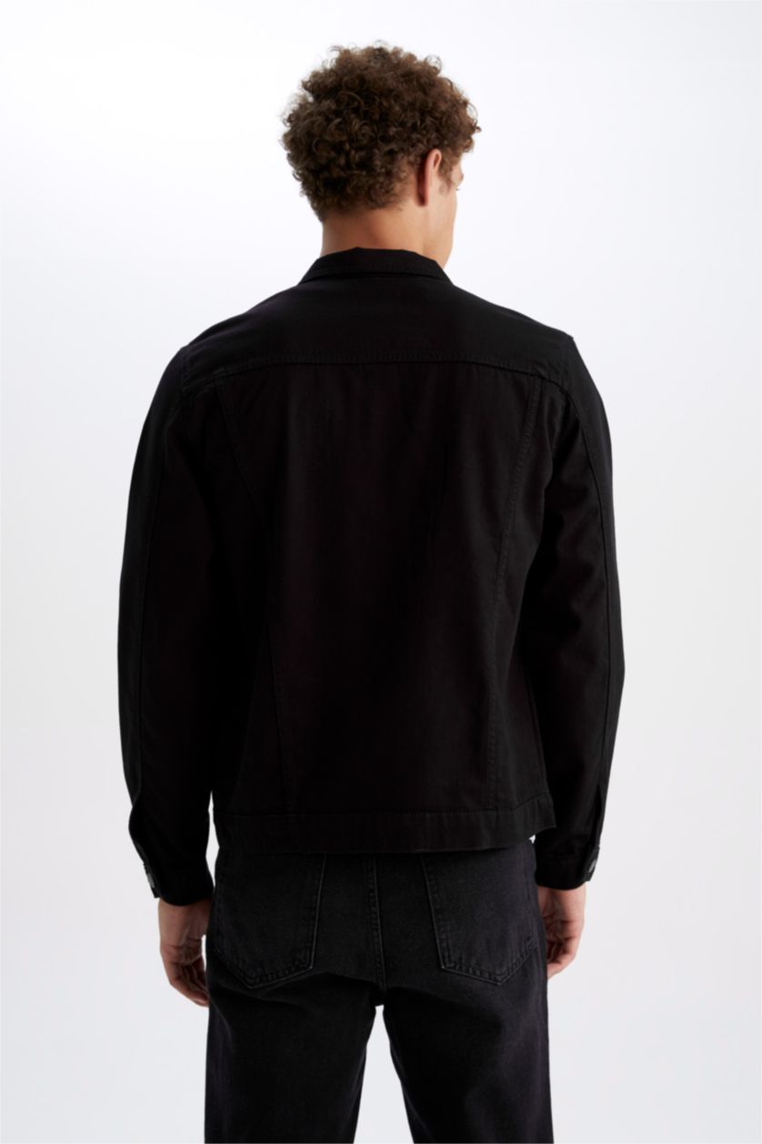 Erkek Siyah Slım Fıt Ceket