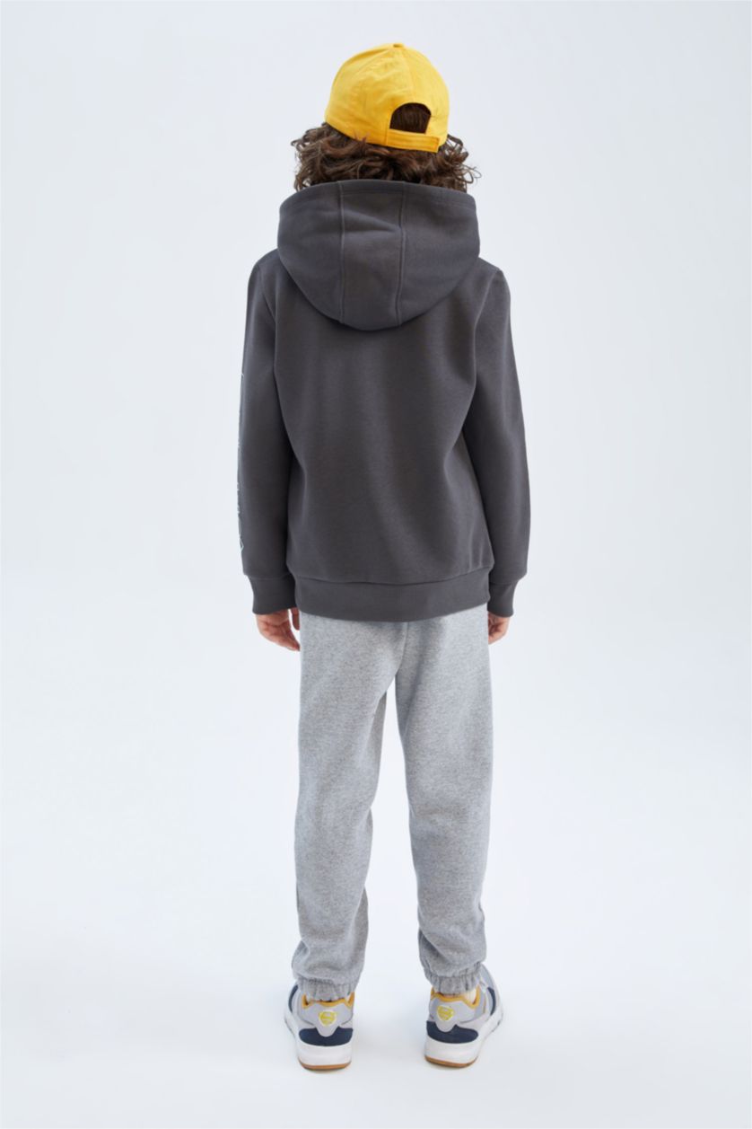 أولاد أنثرا طقم ولادي بغطاء للرأس مطبوع - قطعتين