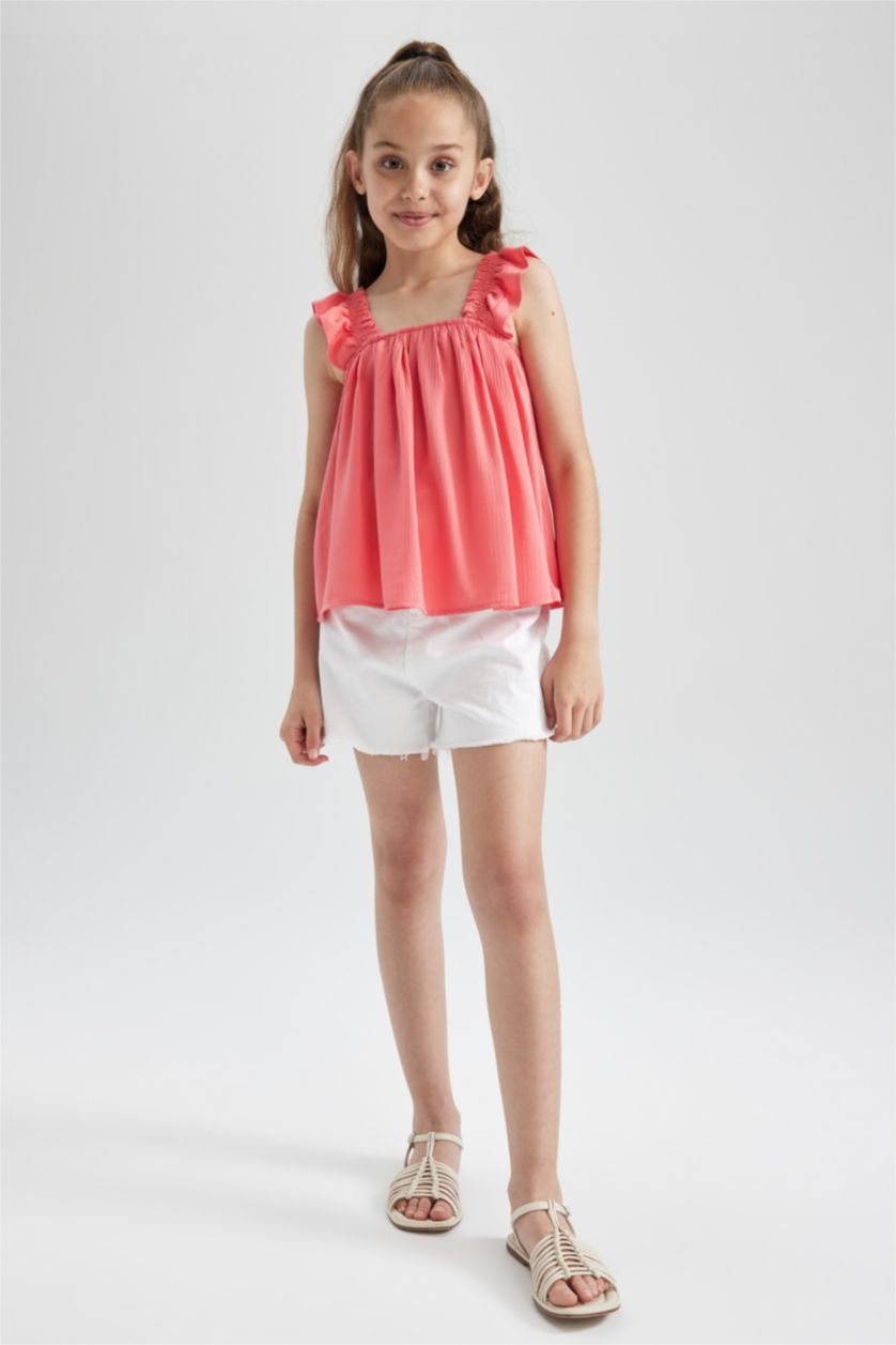 GIRLS & TEENS Coral Girl Regular Fit Short Sleeve Blouse