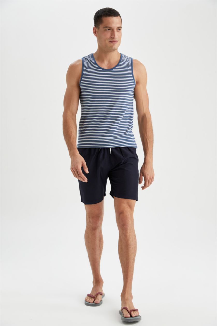 MAN NAVY Regular Fit Short Swim Shorts