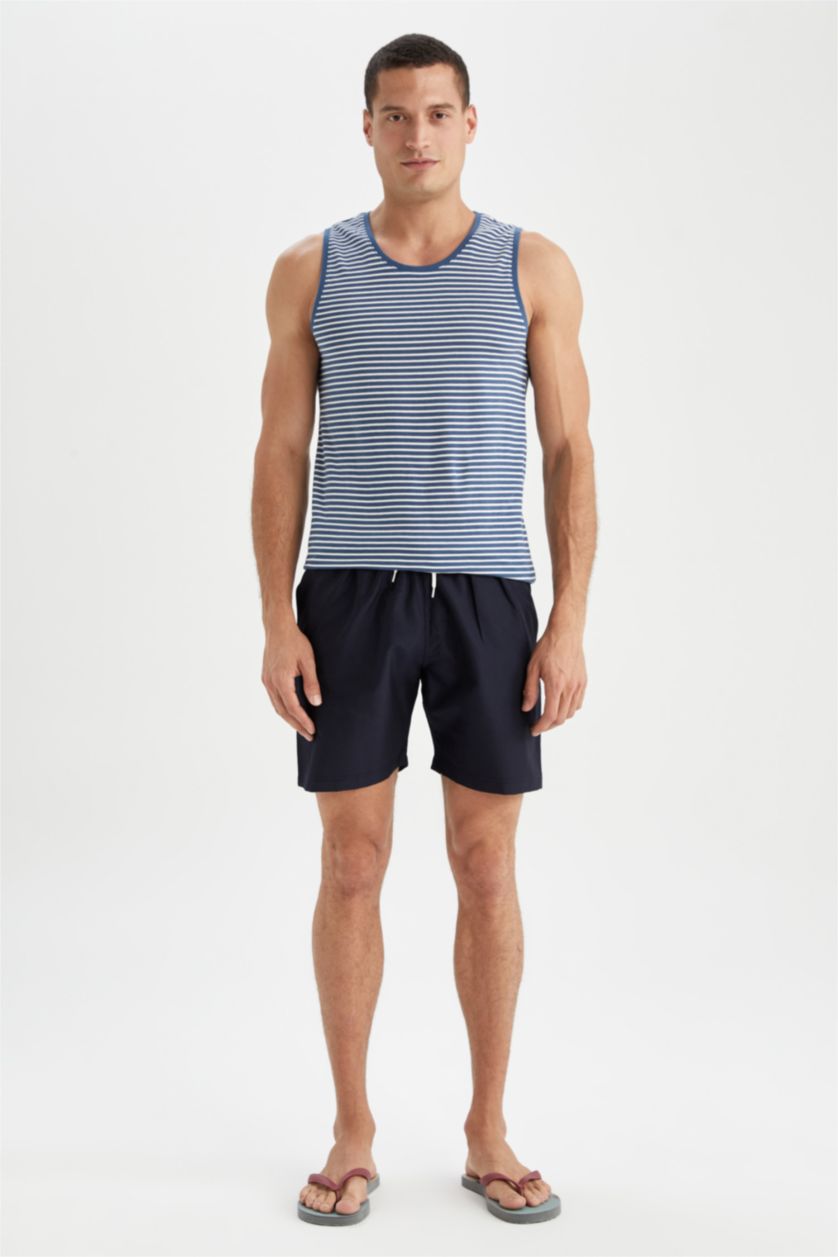 MAN NAVY Regular Fit Short Swim Shorts