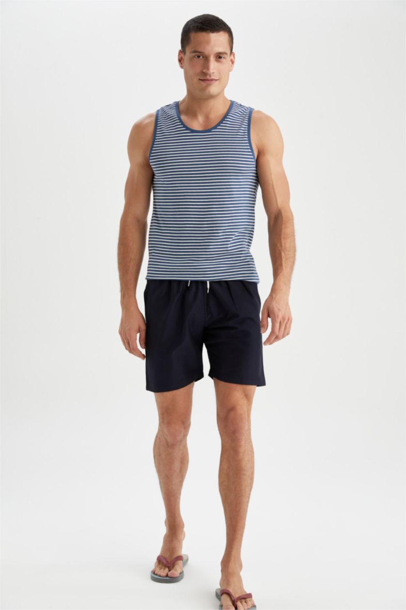 MAN NAVY Regular Fit Short Swim Shorts