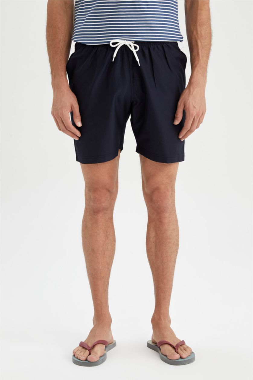 MAN NAVY Regular Fit Short Swim Shorts