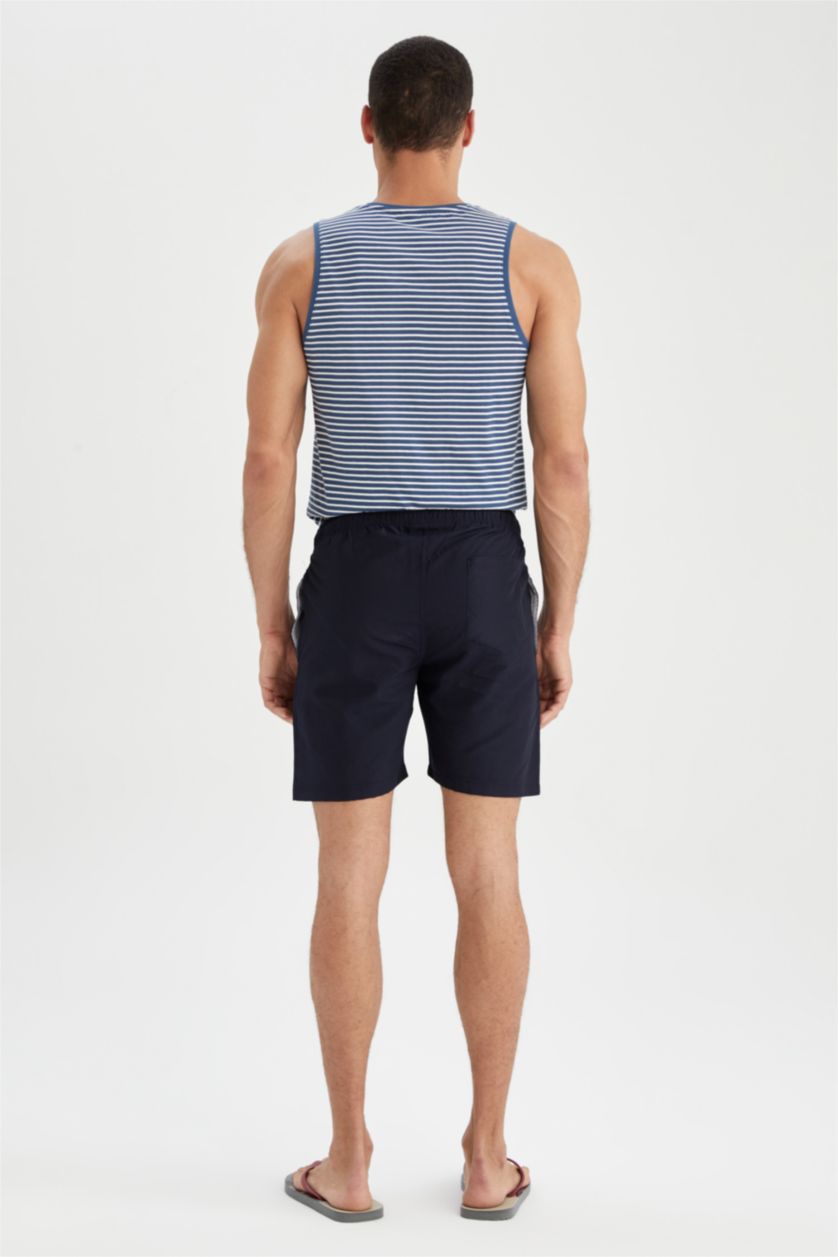 MAN NAVY Regular Fit Short Swim Shorts
