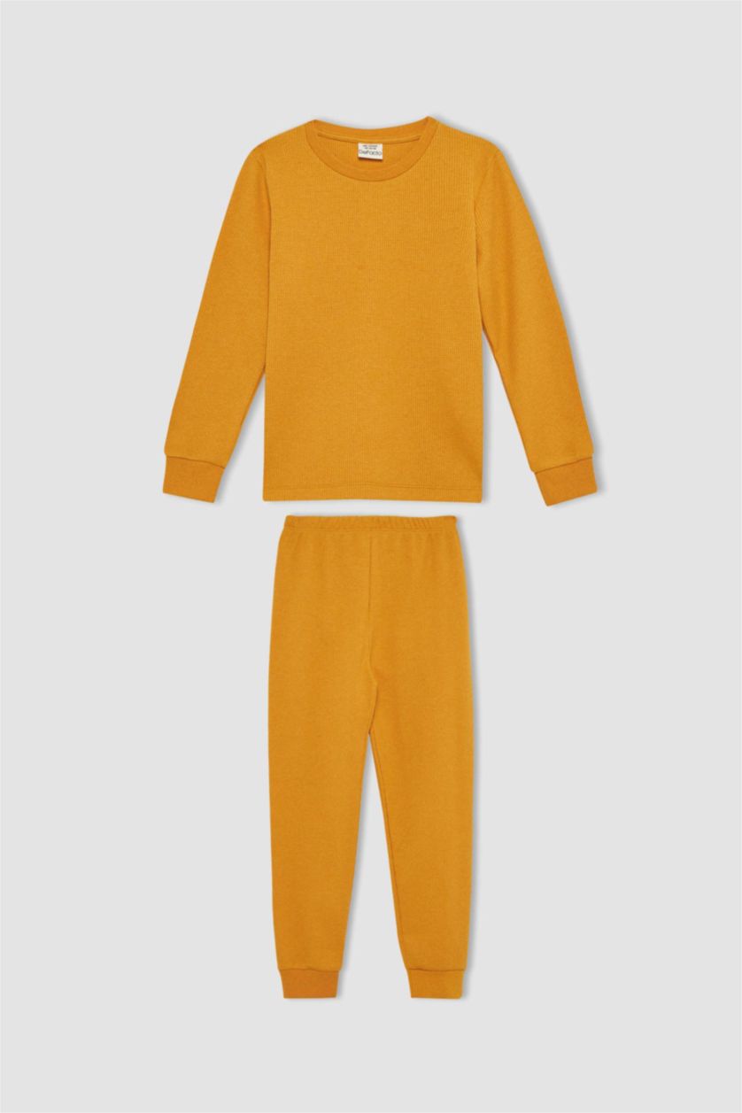 BOYS & TEENS Açık Sarı 2 piece Regular Fit Knitted Pyjamas