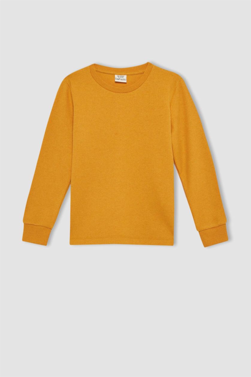 BOYS & TEENS Açık Sarı 2 piece Regular Fit Knitted Pyjamas