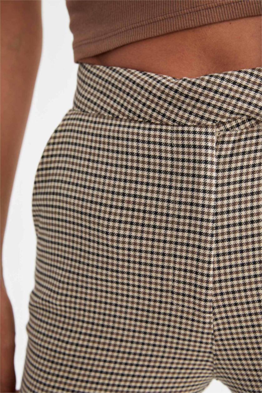 WOMAN Beige High Waist Trousers