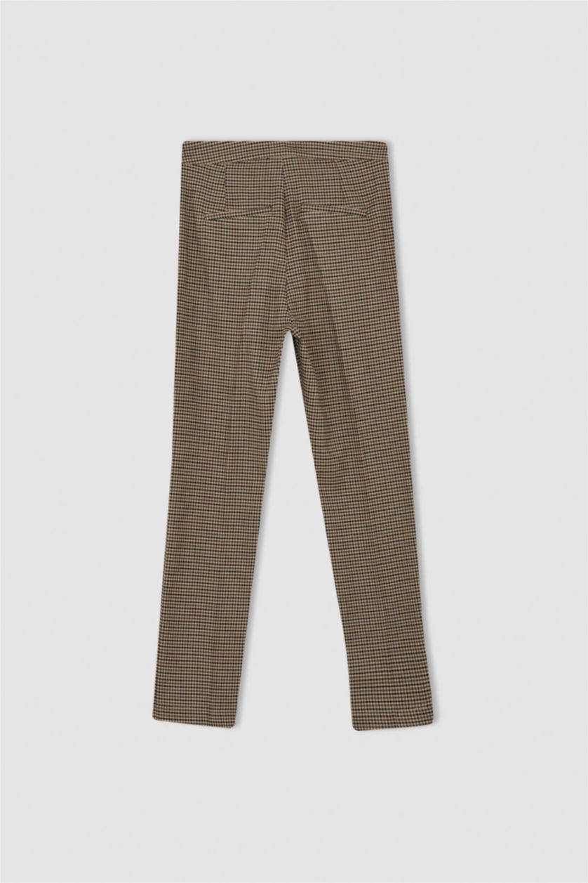 WOMAN Beige High Waist Trousers