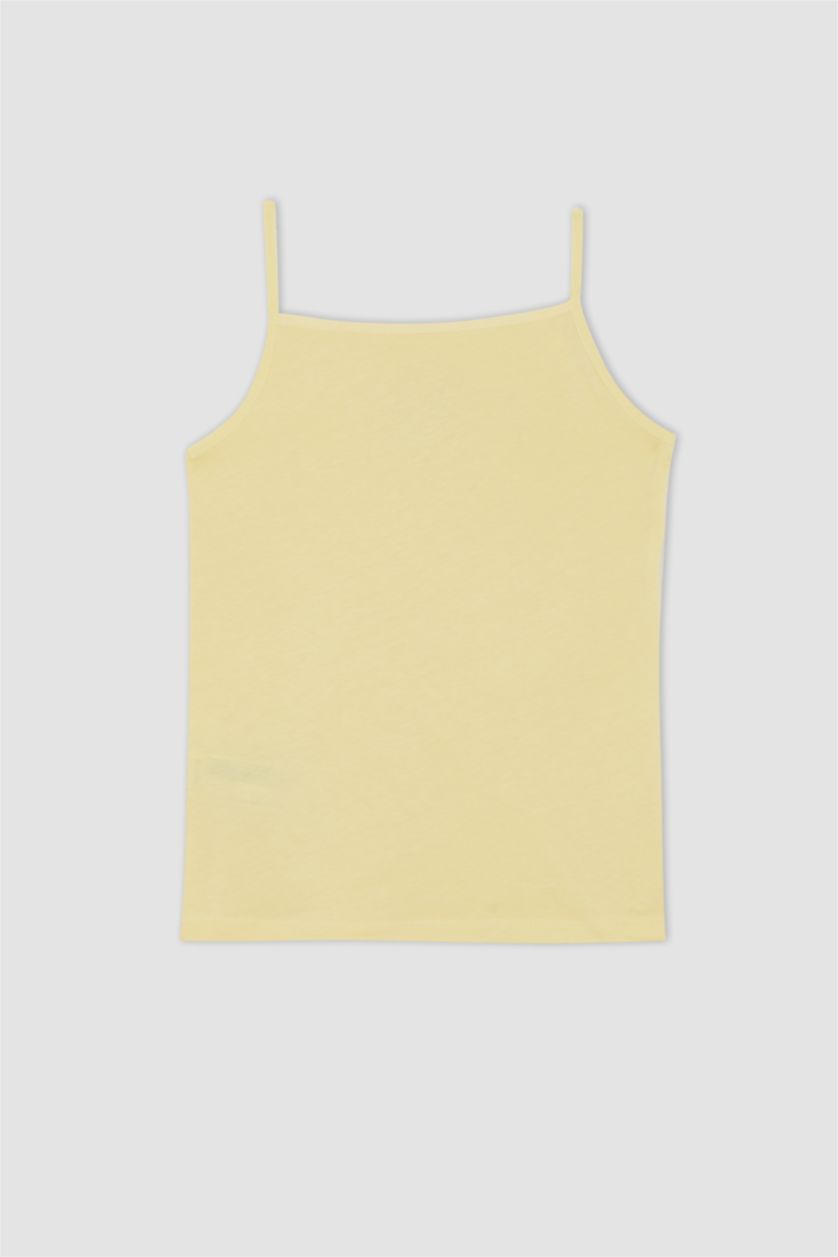 Девочки и подростки Белый Майка стандартного кроя для девочек, коллекция Defacto Fit, 2 шт