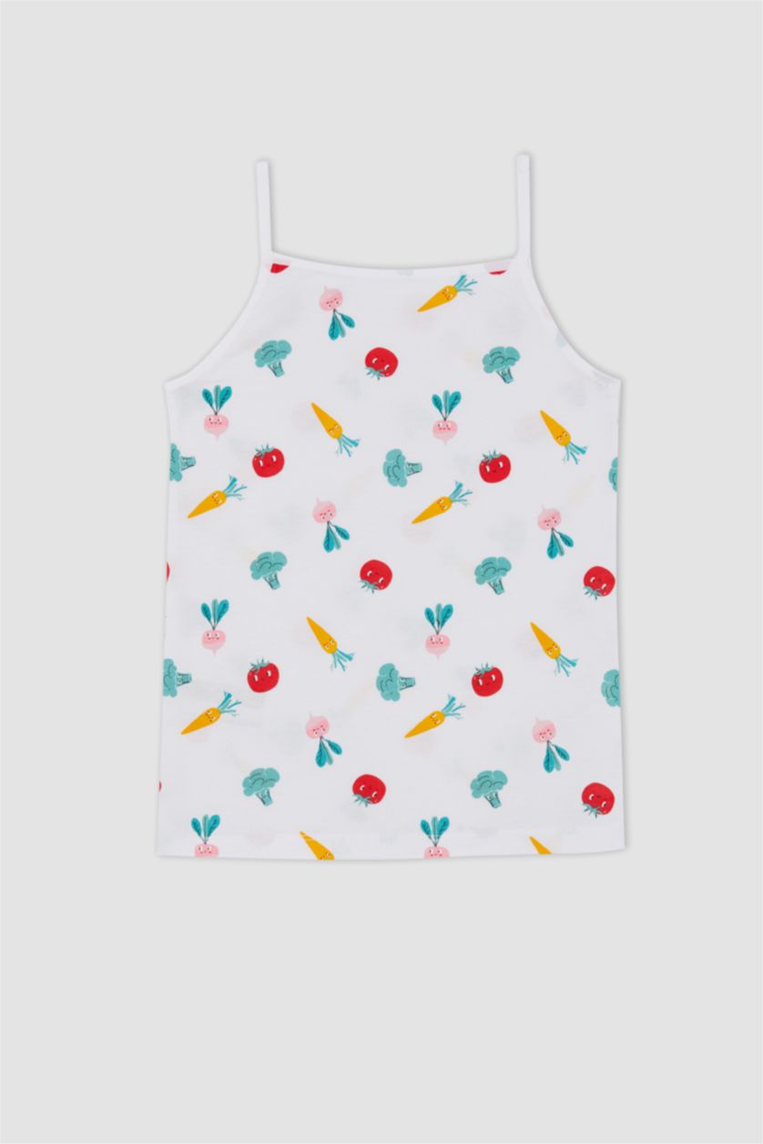 Девочки и подростки Белый Майка стандартного кроя для девочек, коллекция Defacto Fit, 2 шт