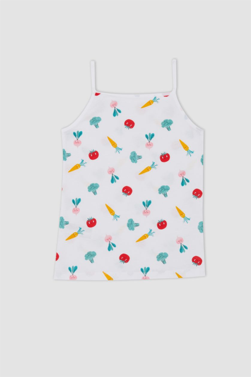 Девочки и подростки Белый Майка стандартного кроя для девочек, коллекция Defacto Fit, 2 шт