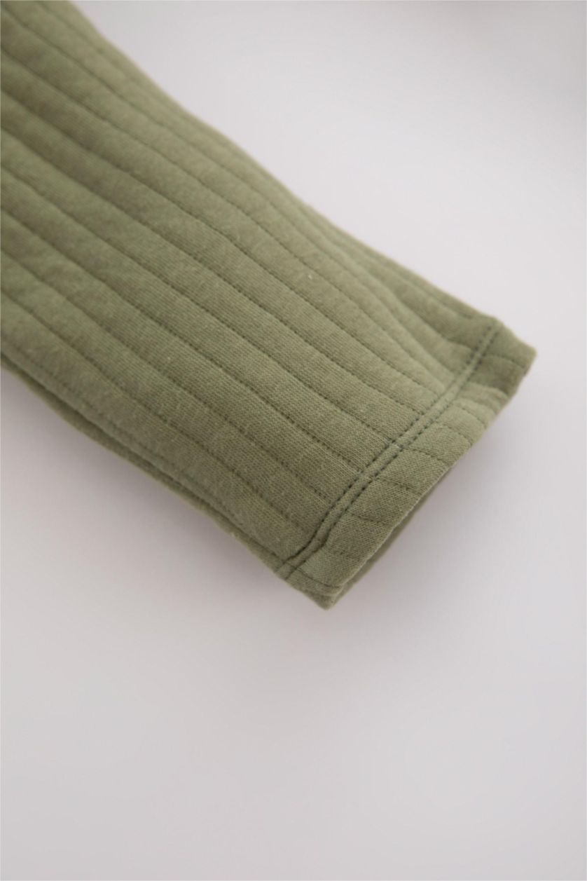 مولود ذكر نعناع جمبسوت ولادي من قماش مبطن