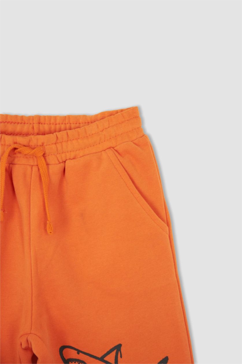 GARÇONS Turuncu Büyük Short Tissu Sweat Fin Ourlet régulier