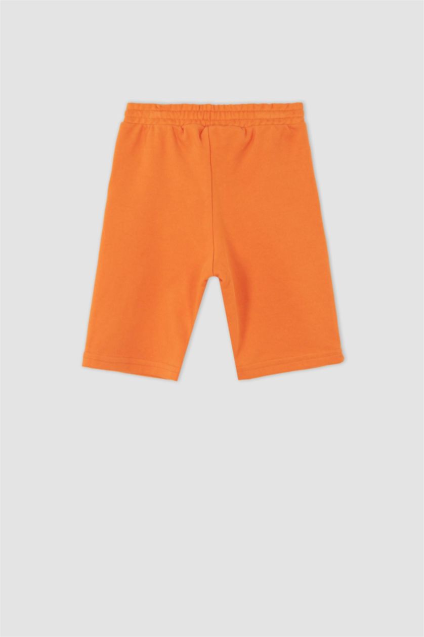 GARÇONS Turuncu Büyük Short Tissu Sweat Fin Ourlet régulier