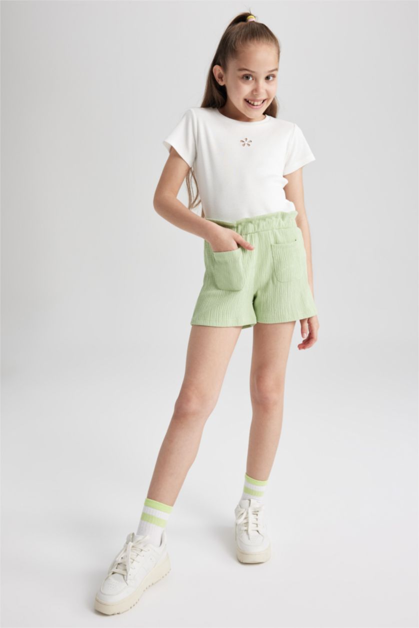 FILLES Vert Clair Short avec poches pour fille