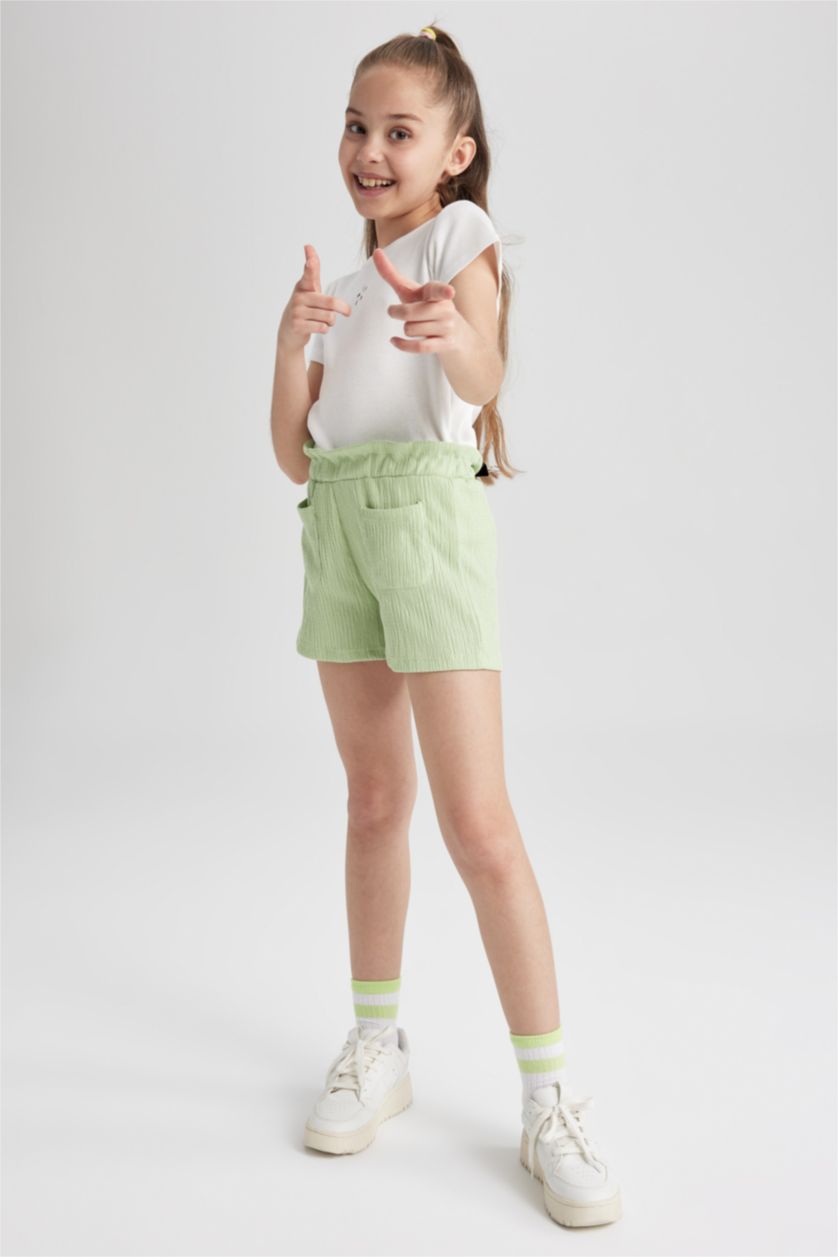 FILLES Vert Clair Short avec poches pour fille