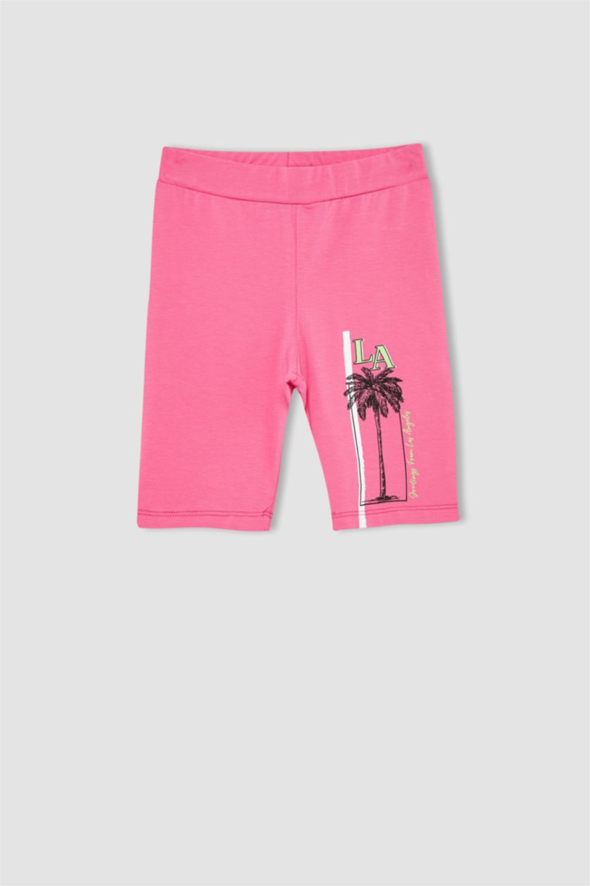 GIRLS & TEENS Pink Girl Biker Short Leggings