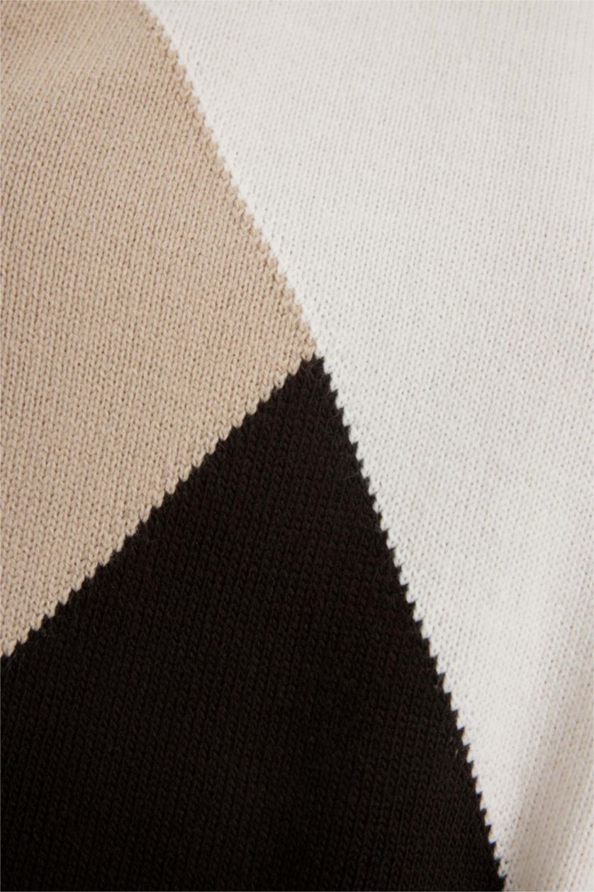 WOMAN Ecru Regular Fit Pullover