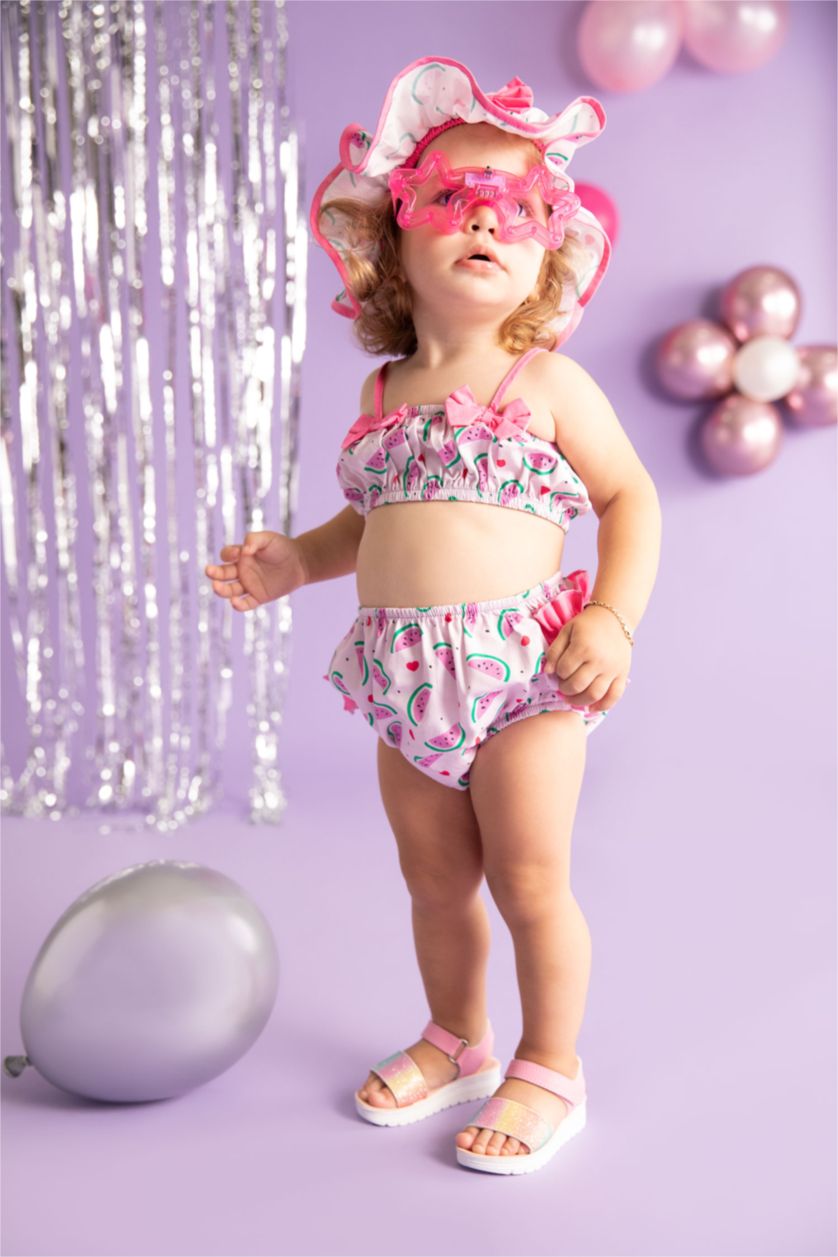 Baby Girl Pink Baby Girl Fruit Patterned Set of 2