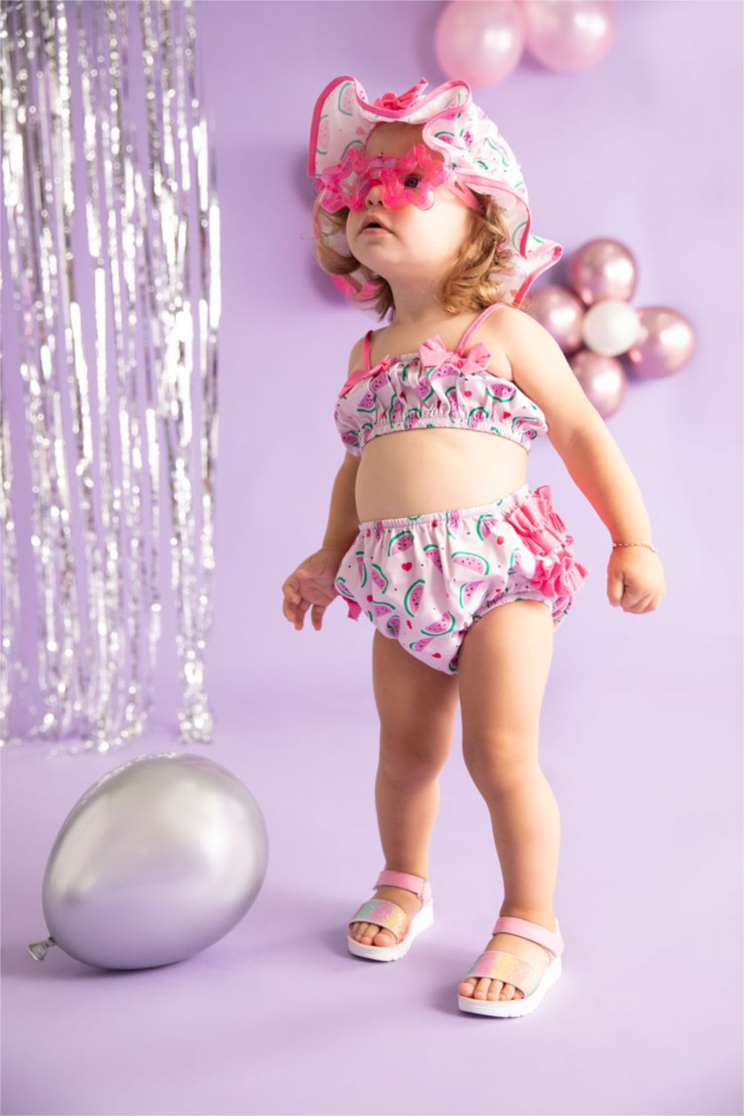 Baby Girl Pink Baby Girl Fruit Patterned Set of 2