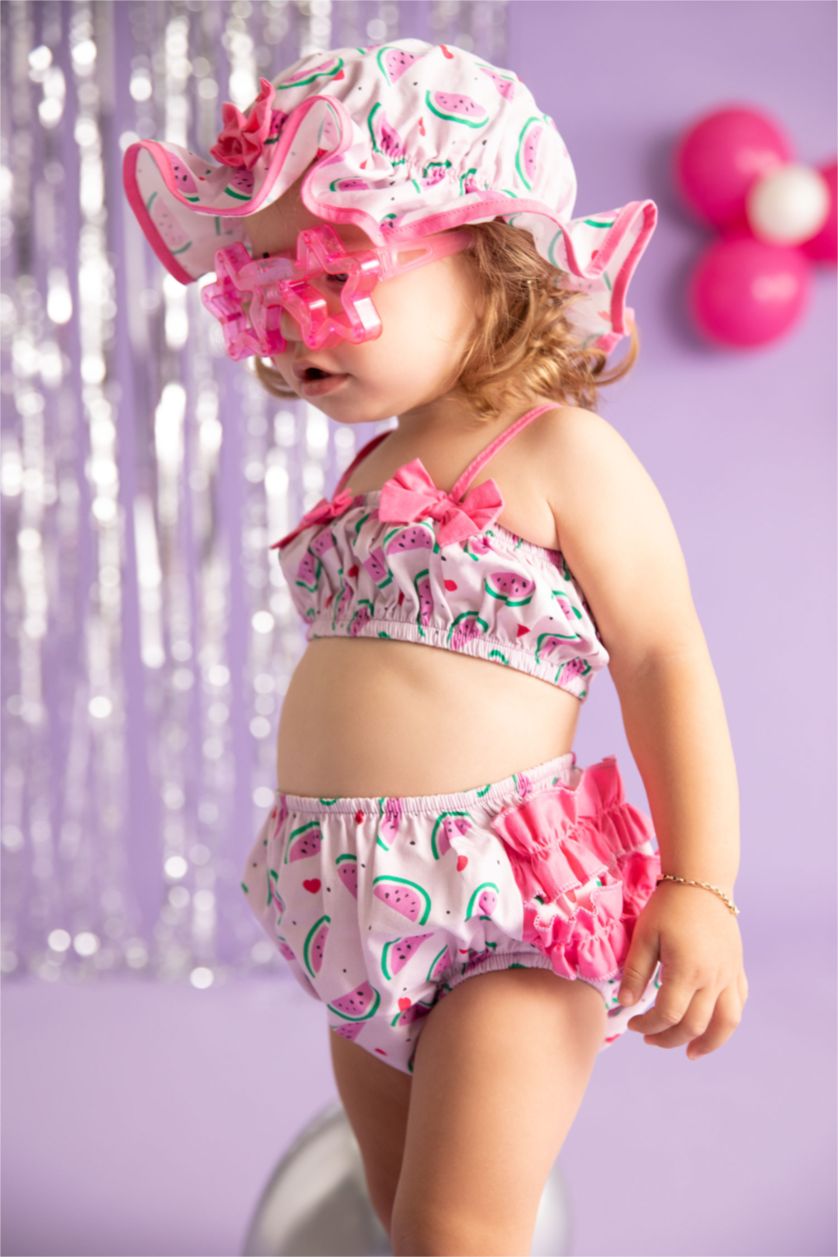 Baby Girl Pink Baby Girl Fruit Patterned Set of 2