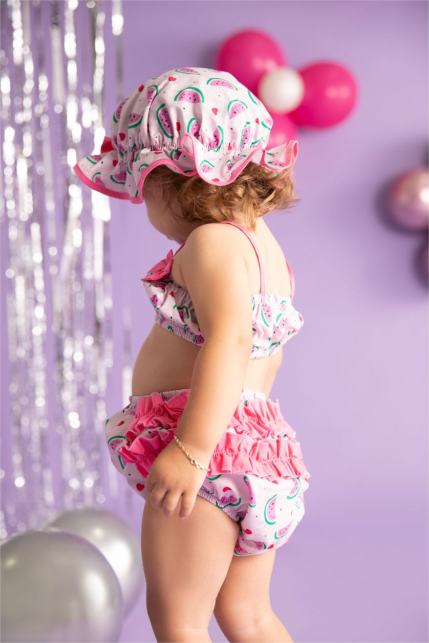 Baby Girl Pink Baby Girl Fruit Patterned Set of 2