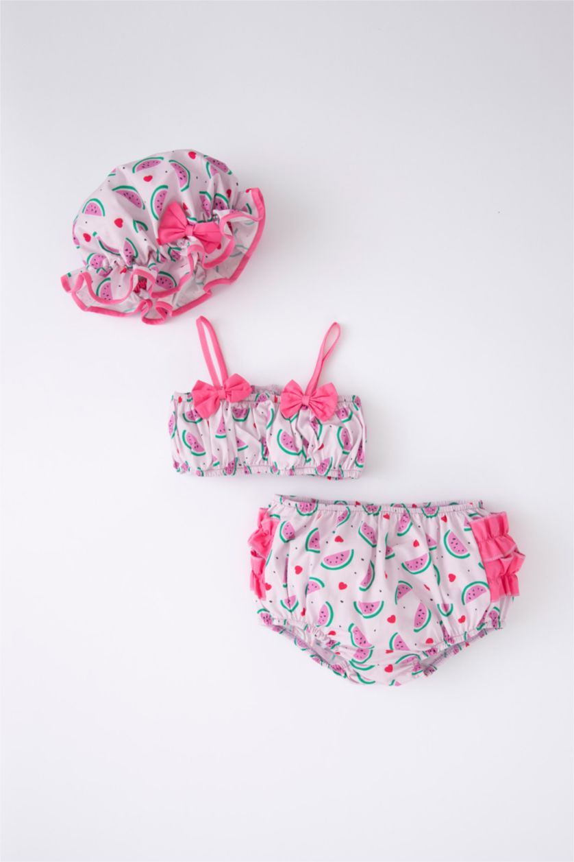 Baby Girl Pink Baby Girl Fruit Patterned Set of 2