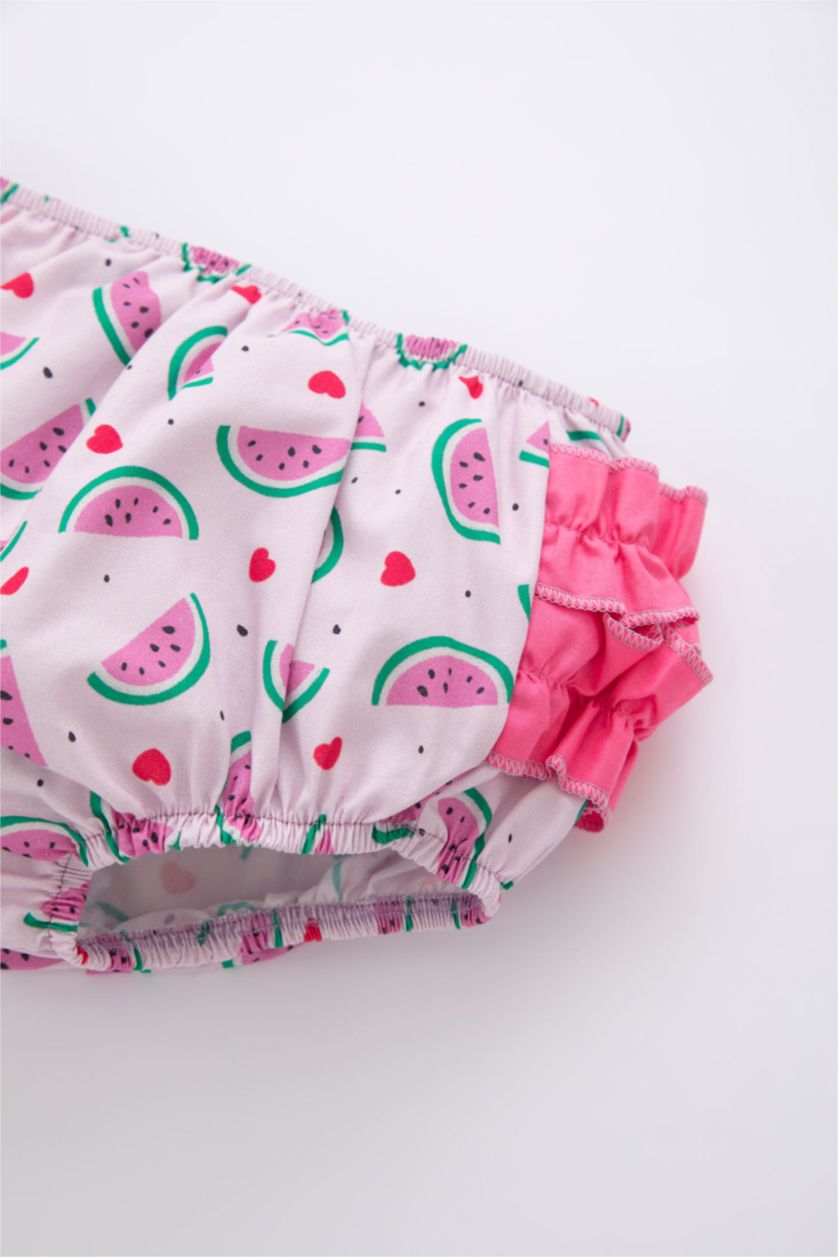 Baby Girl Pink Baby Girl Fruit Patterned Set of 2