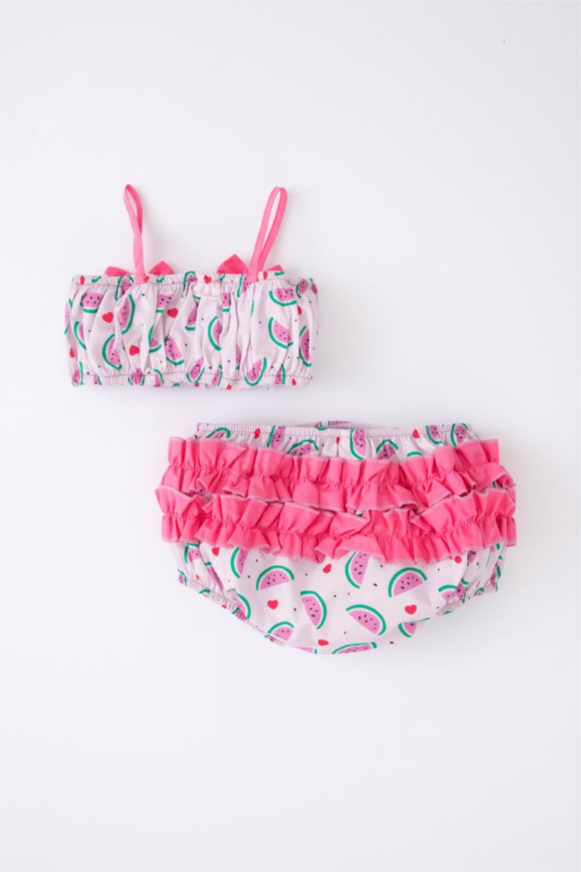 Baby Girl Pink Baby Girl Fruit Patterned Set of 2