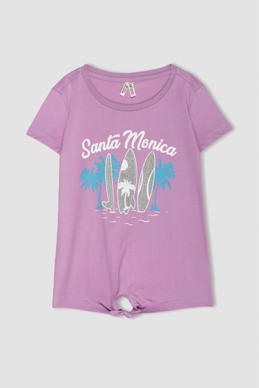 GIRLS & TEENS Lilac Regular Fit Short Sleeve T-Shirt