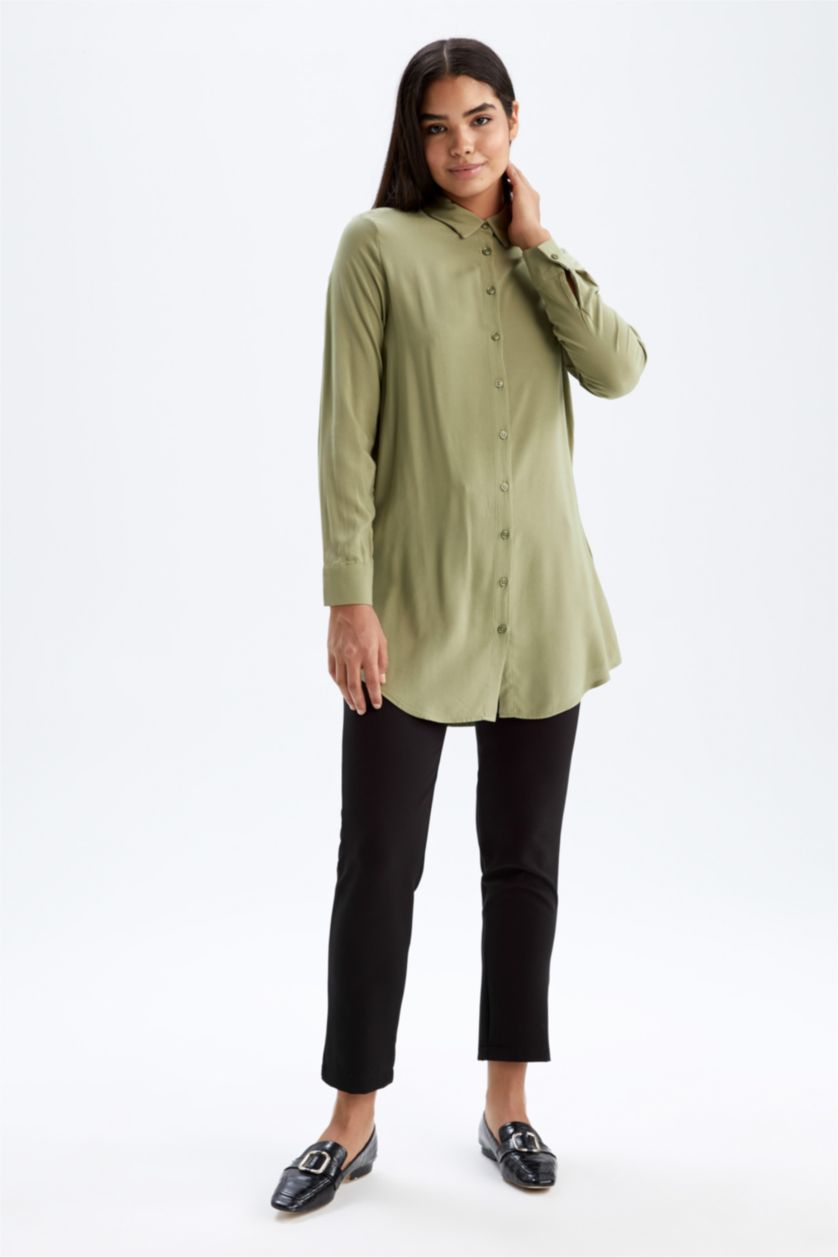 FEMME Noir Pantalon à Coupe carotte