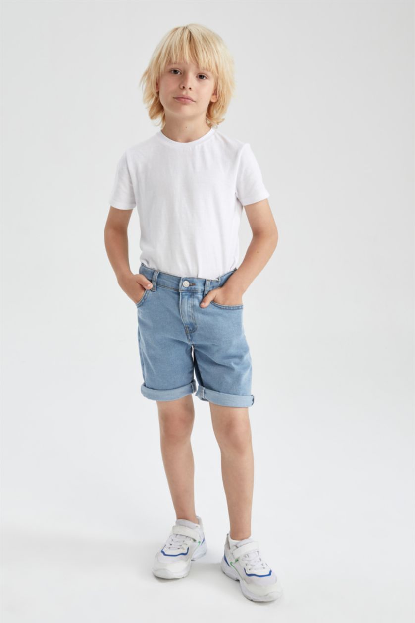 BOYS & TEENS Light Blue Boys Jean Shorts
