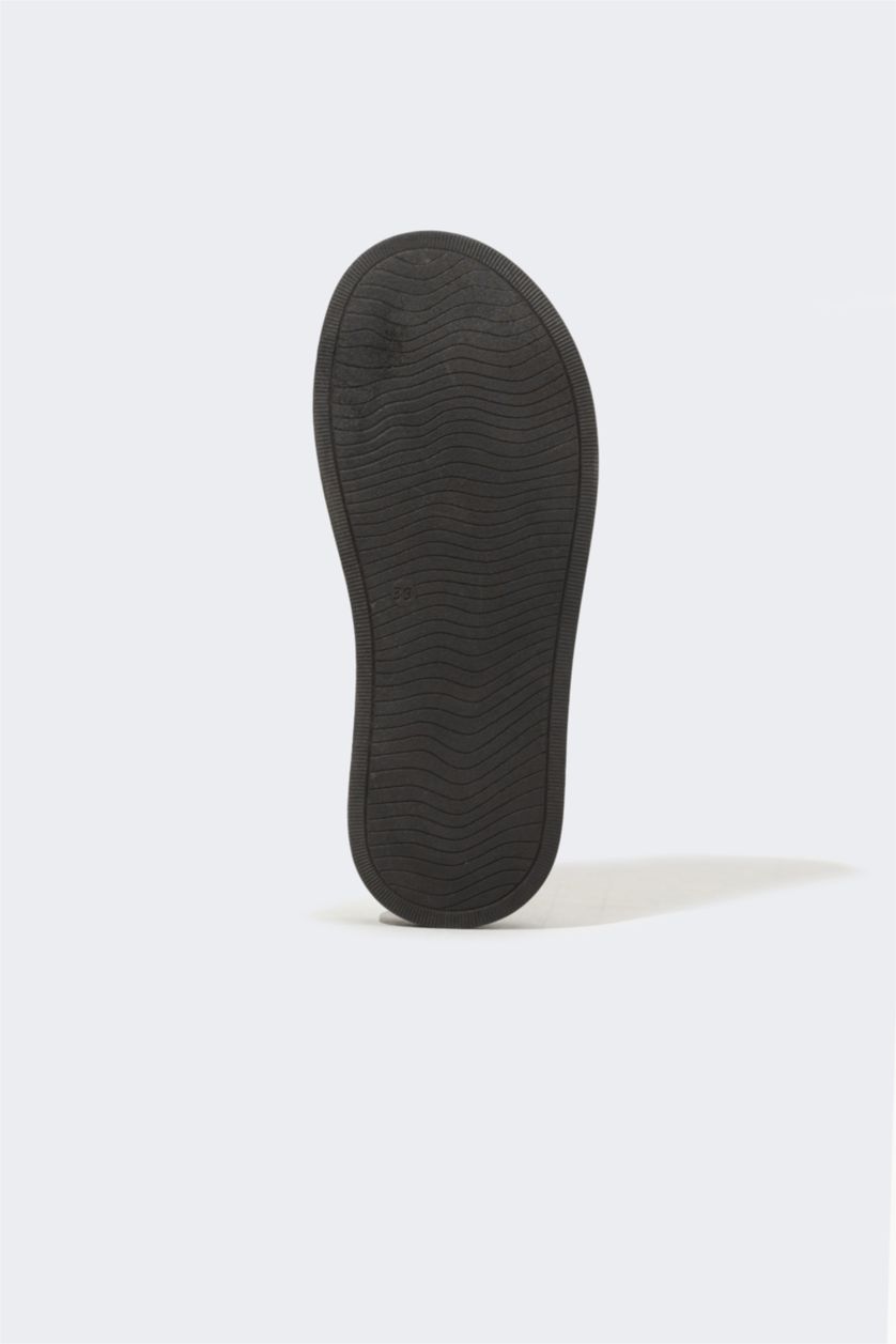 WOMAN Beige High Sole Slipper